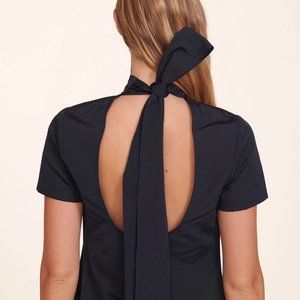 STAUD Women's Ilana Dress (Navy - Size XL)